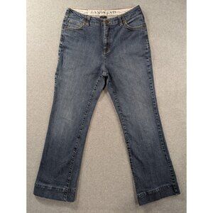 Lands End Jeans Womens Size 10 Blue Original Fit Classic Waist Boot Leg